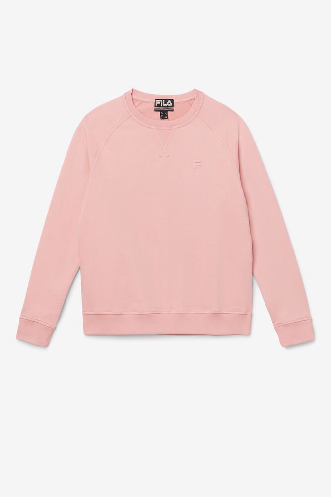 Fila Logan Crewneck Pink Sweatshirt Womens - NZ 93281-FJBL